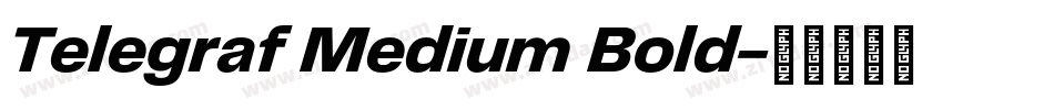 Telegraf Medium Bold字体转换